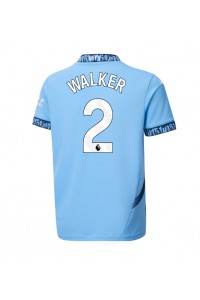 Manchester City Kyle Walker #2 Fotballdrakt Hjemme Klær 2024-25 Korte ermer